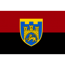 Прапор 125 окрема бригада Тероборони Червоно чорний